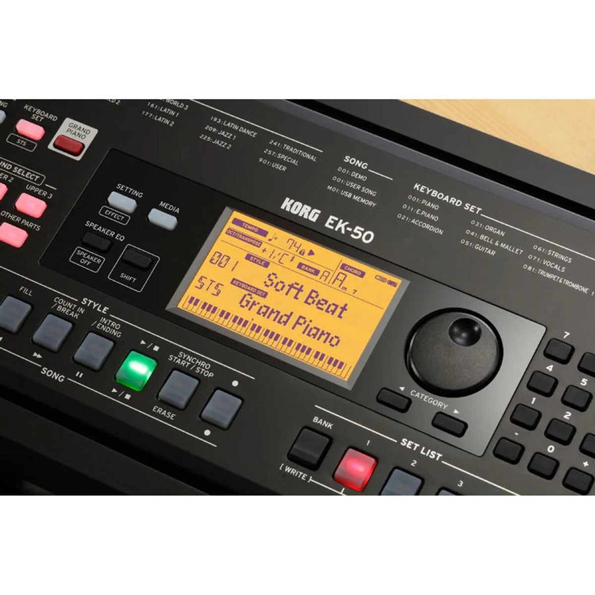 Teclado Digital Korg Ek 50 61 Teclas Negro Negro vista 5 – Teclados y Sintetizadores | Armonía Musical México