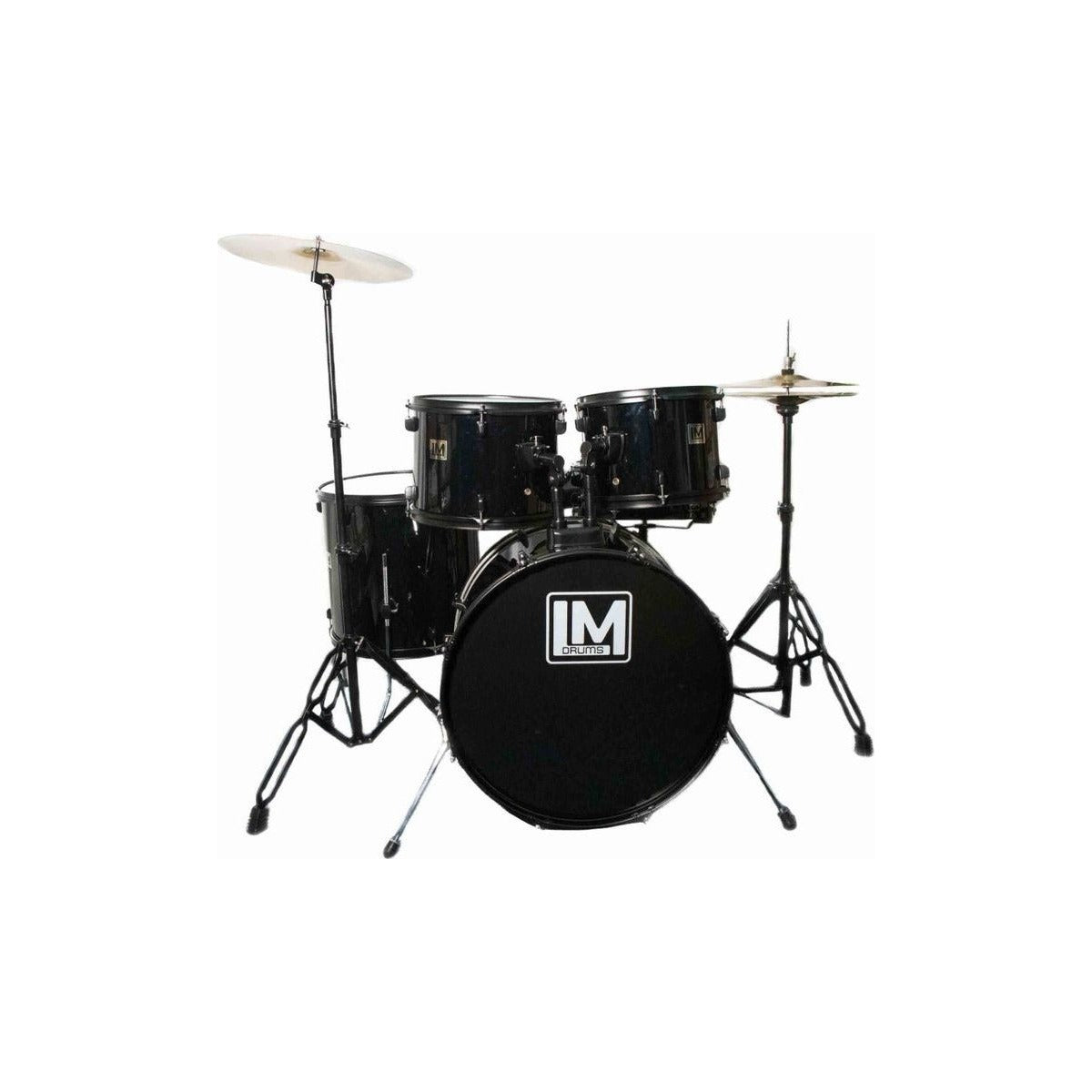 LM Drums Batería Acústica 8 Lm Drums Dk-125 Negra Con Platillos Y Asiento Negro vista 5 – Percusión | Armonía Musical México