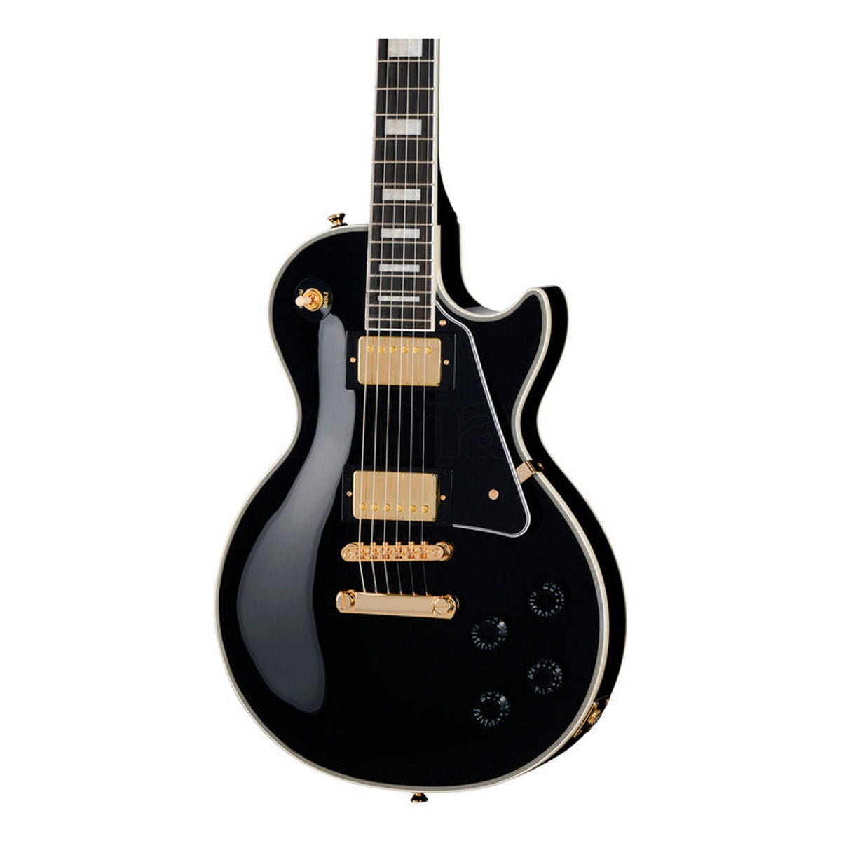 Guitarra Electrica Epiphone Les Paul Custom Ebony Incluye Estuche inspirada por Gibson vista 5 | Armonía Musical México