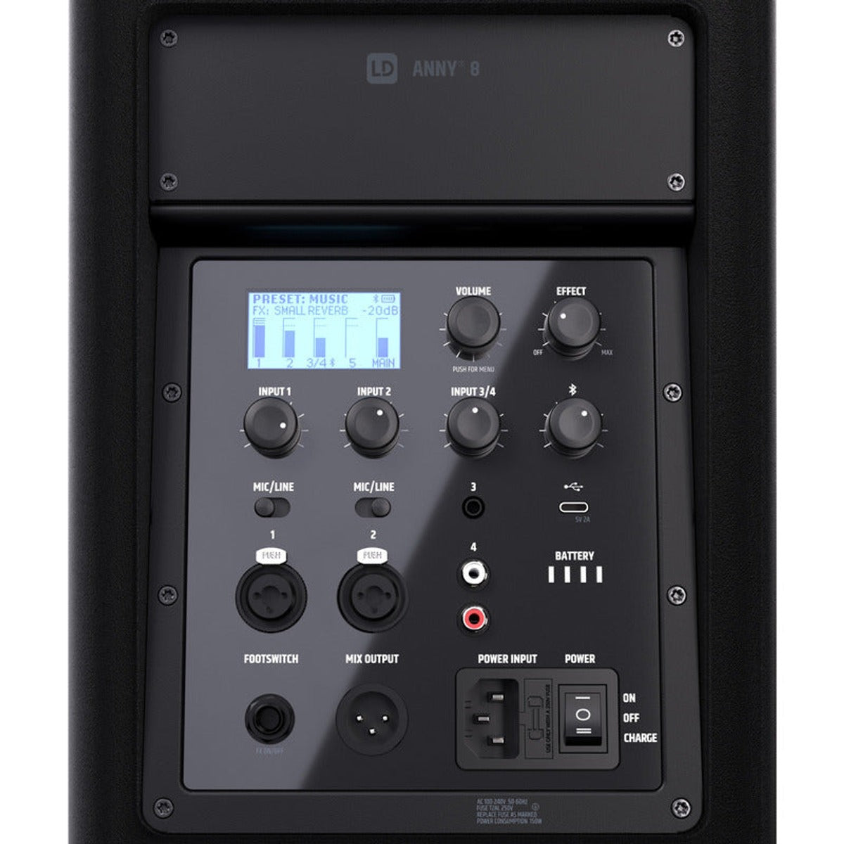 Bocina Ld Systems Anny 8 Con Bluetooth Y Bateria Recargable Negro vista 6 – Bocinas y Audio | Armonía Musical México