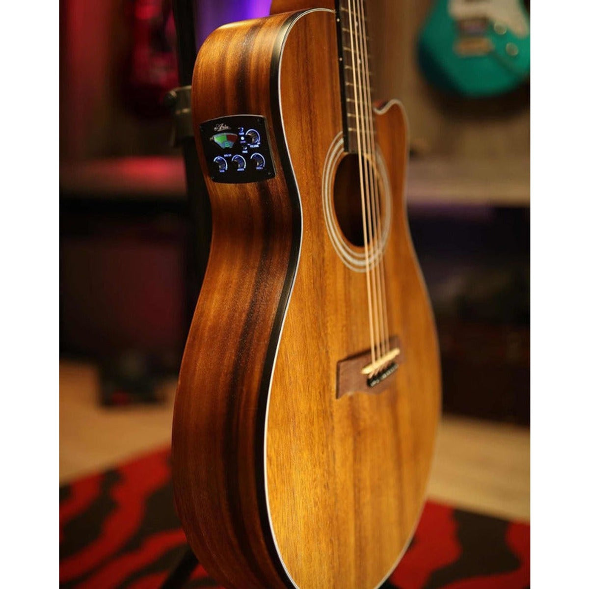 Guitarra Electroacústica Aria FET-T1N Auditorium Caoba vista 6 – Guitarras Electroacústicas | Armonía Musical México