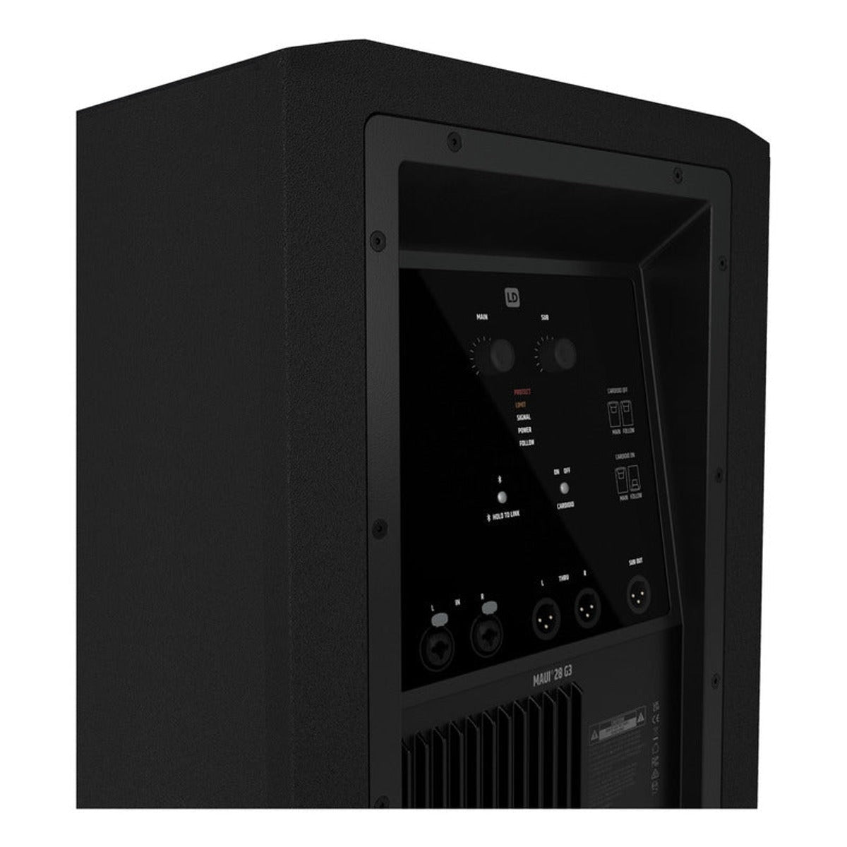 Bocina Ld Systems Maui 28 G3 Bluetooth 2060wtts 127dbs Negro vista 6 – Bocinas y Audio | Armonía Musical México