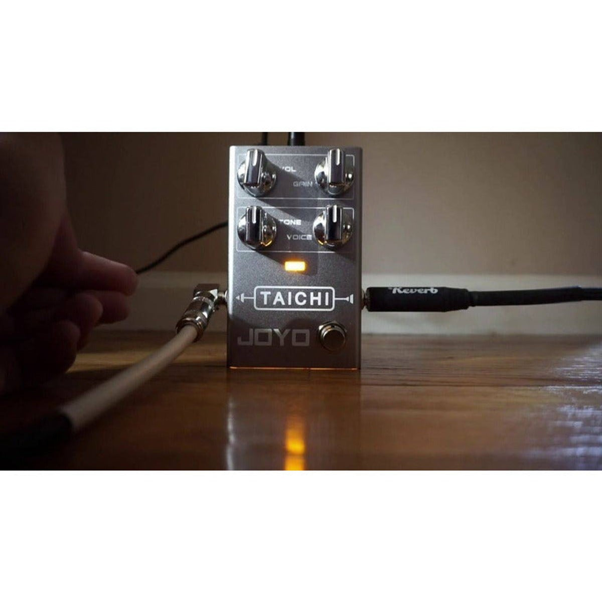 Pedal Joyo R-02 Taichi (overdrive) Plateado vista 7 – Pedales de Efectos | Armonía Musical México