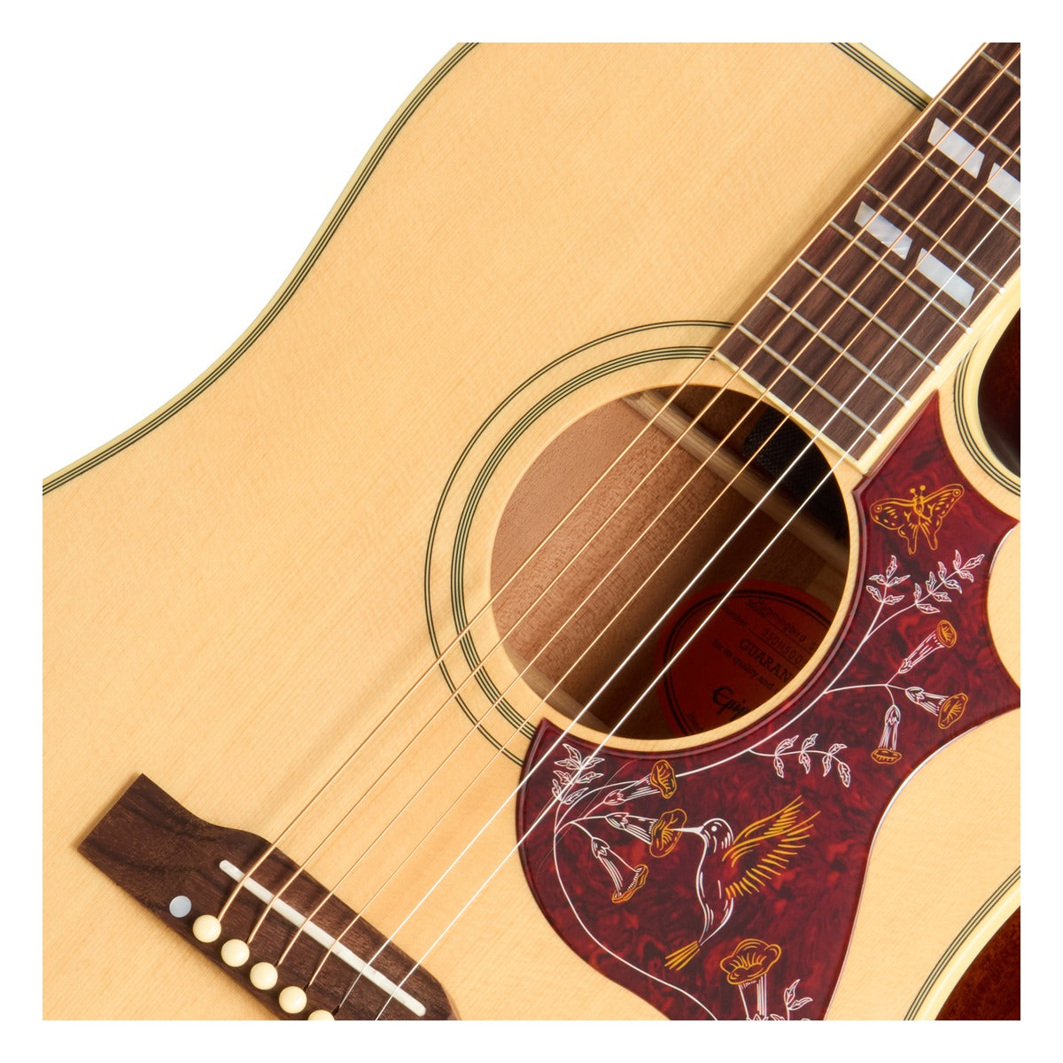 Epiphone Guitarra Electroacustica Epiphone EIAHBCNAGH1 Hummingbird Standard EC vista 7 | Armonía Musical México