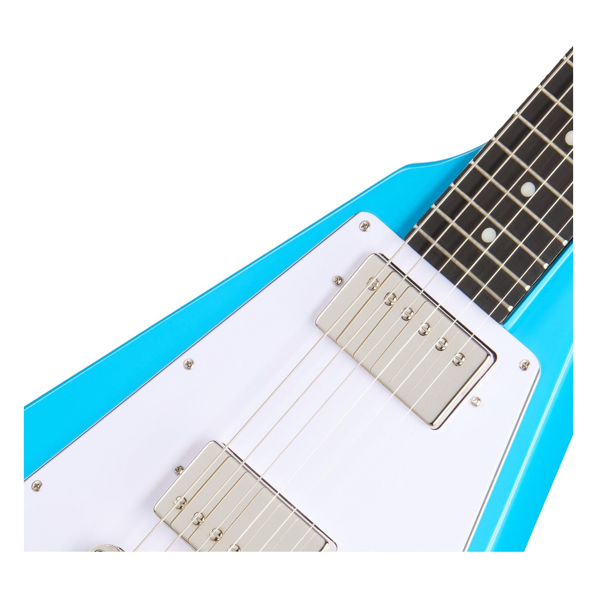 Epiphone Guitarra Electrica Epiphone EIFV7MBNH1 Flying V 70s vista 7 – Guitarras Eléctricas | Armonía Musical México