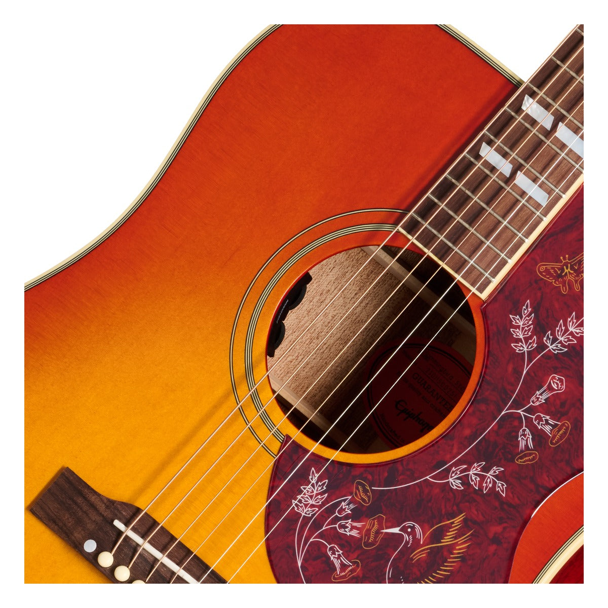 Epiphone Guitarra Electroacustica Epiphone EIAHBSCSGH1 Hummingbird Standard vista 7 | Armonía Musical México