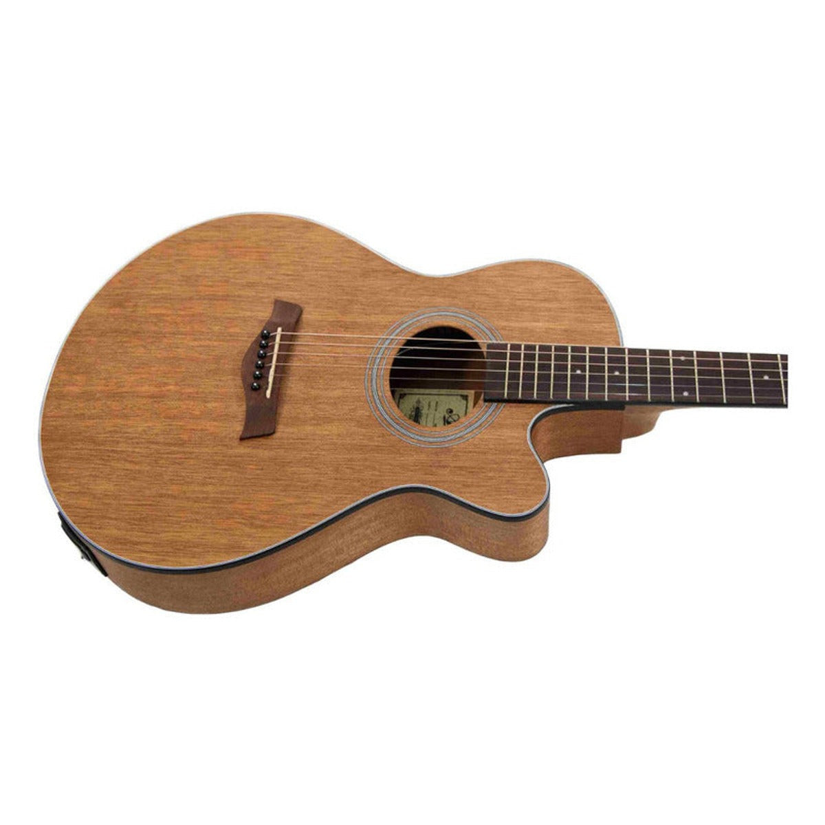 Guitarra Electroacústica Aria Fet-m1 Auditorium 6 Cuerdas Caoba Mahogany vista 8 | Armonía Musical México