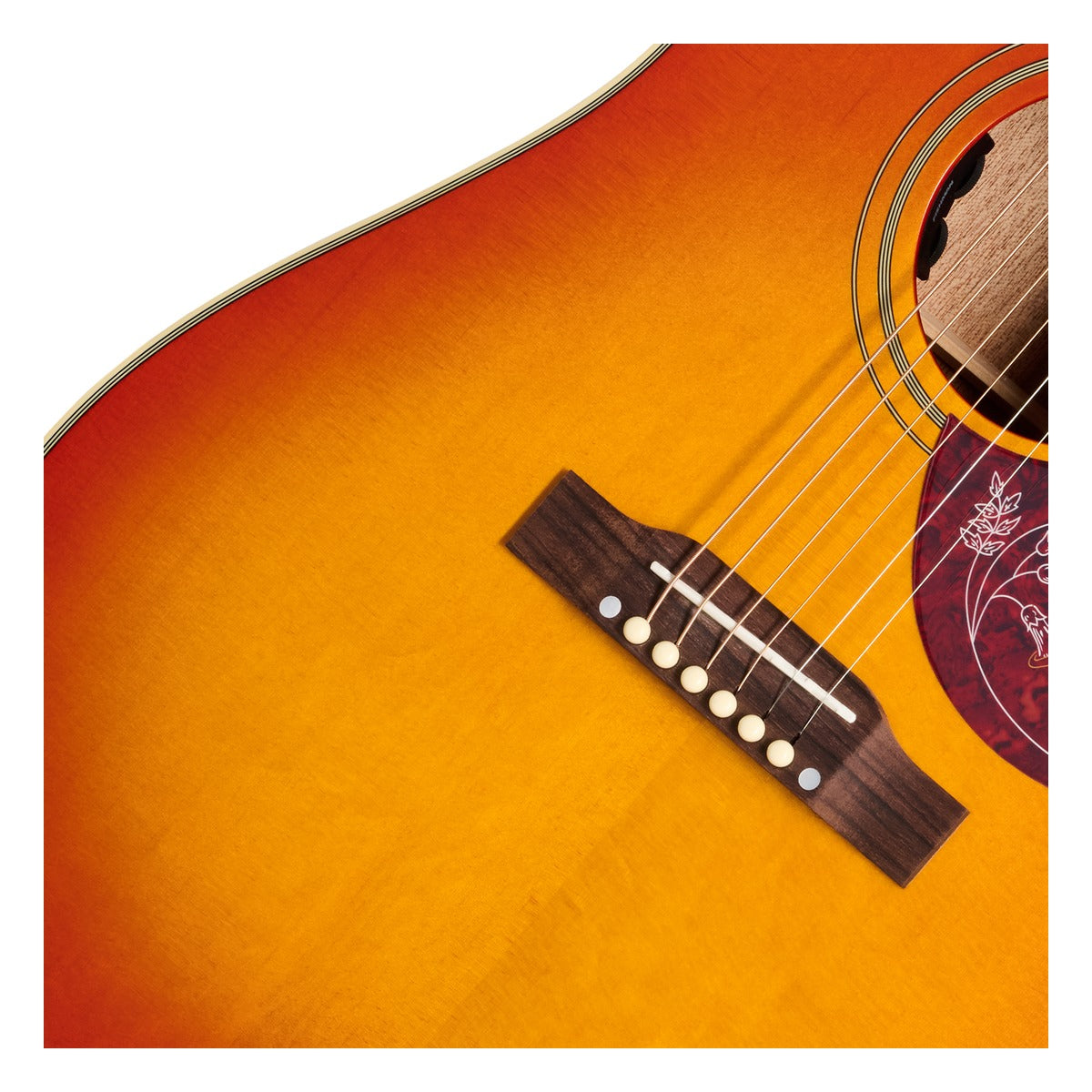 Epiphone Guitarra Electroacustica Epiphone EIAHBSCSGH1 Hummingbird Standard vista 8 | Armonía Musical México