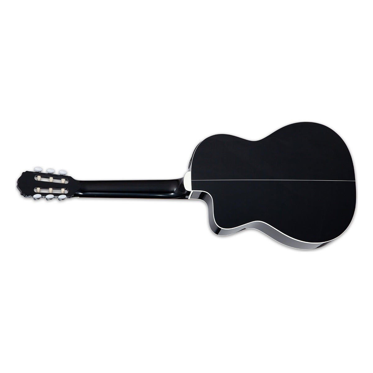 Takamine Guitars Guitarra electroclásica Takamine GC2CE BLK vista lateral – Guitarras Clásicas | Armonía Musical México