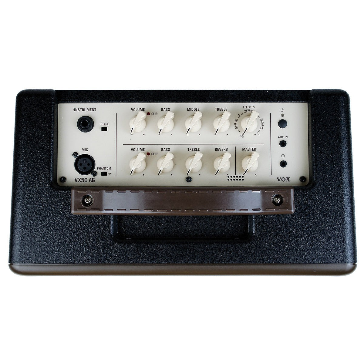 VOX Amplificador Vox VX50 AG Para Guitarra Acústica 50W vista trasera – Bocinas y Audio | Armonía Musical México