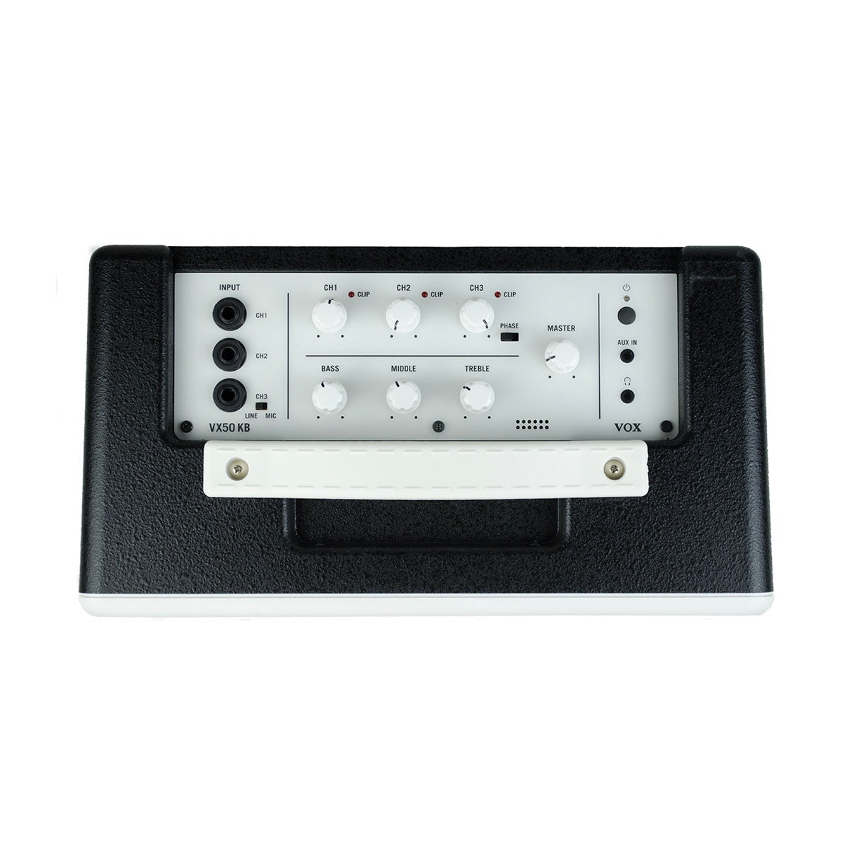 VOX Amplificador Vox VX50 KB Para Teclado Y Micrófono 50W vista trasera – Bocinas y Audio | Armonía Musical México