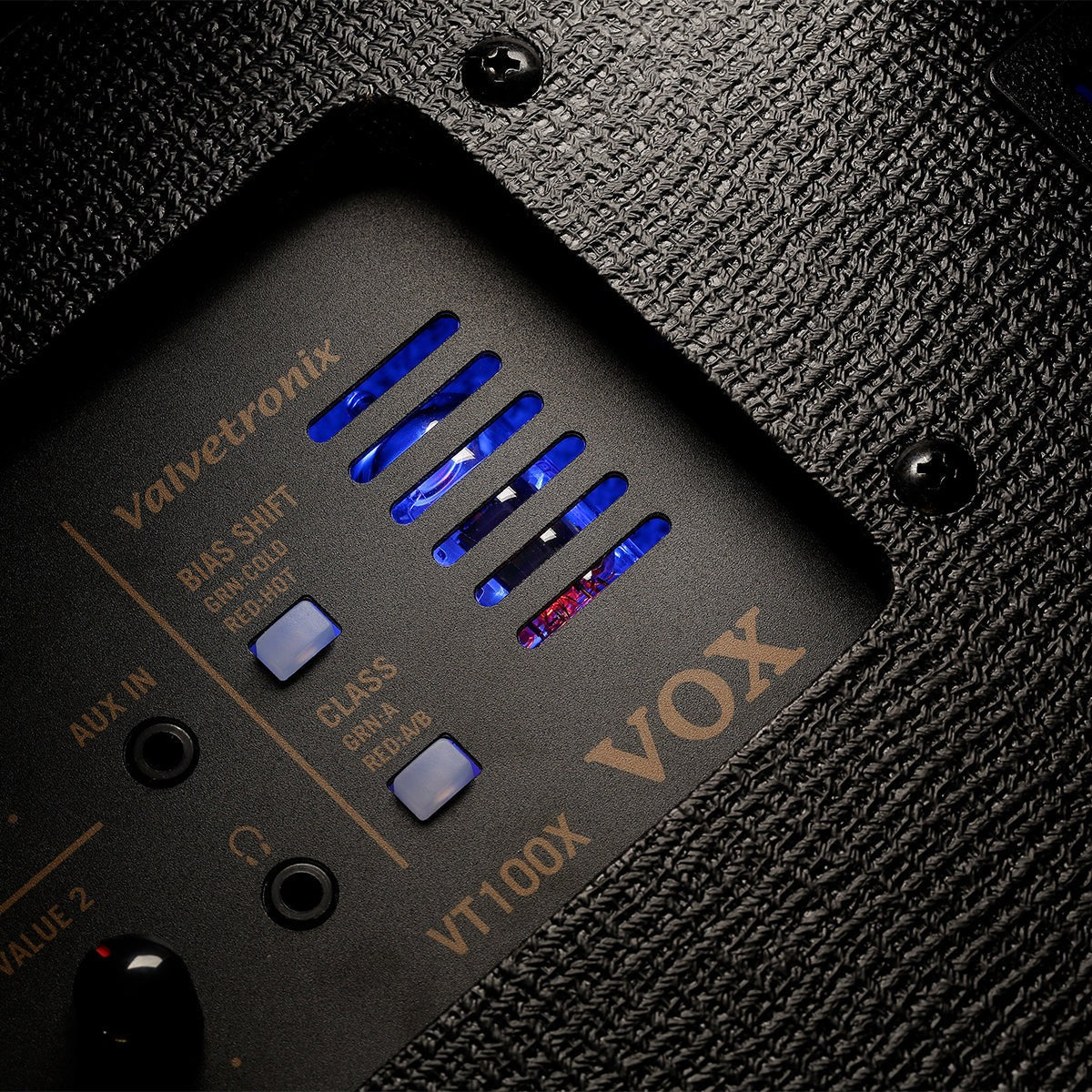 VOX Amplificador Vox VT20X Classic Blue Valvetronix 20W vista trasera – Bocinas y Audio | Armonía Musical México