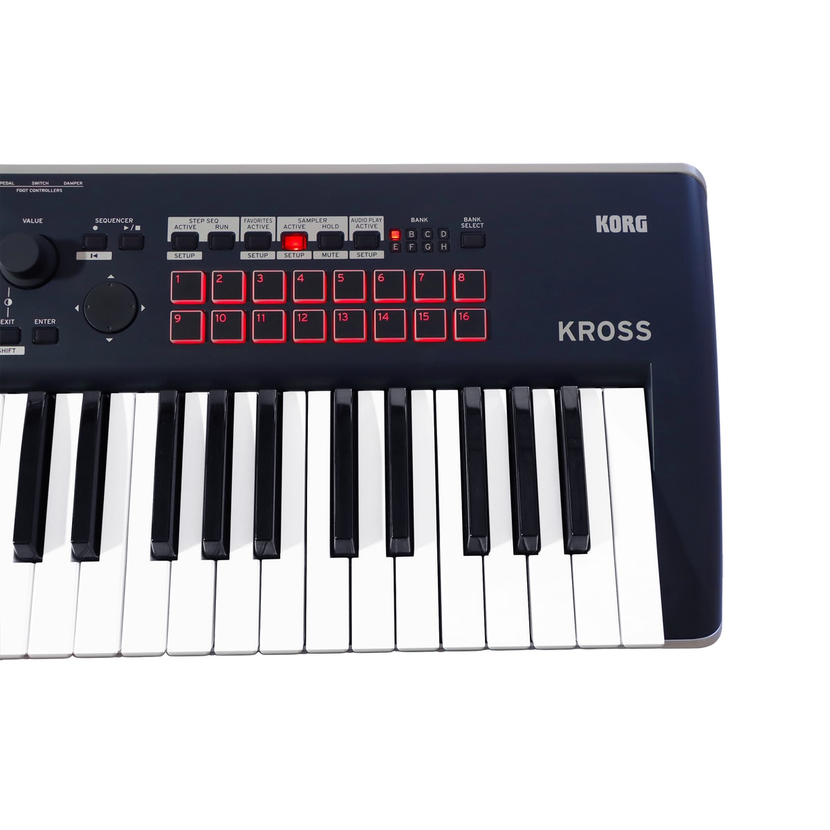 Korg Kross2-61 Negro/Gris vista trasera | Armonía Musical México