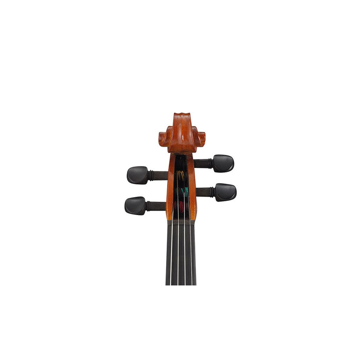 Violín acústico Yamaha KV5 4/4 detalle scroll y clavijas de afinación | Armonía Musical México