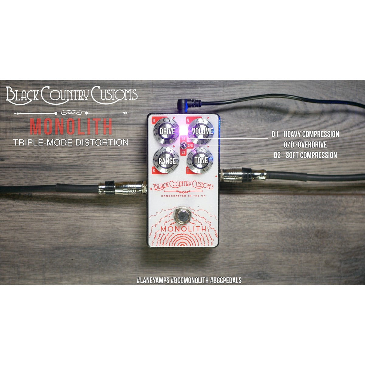 Laney BCC-MONOLITH detalle – amplificador de guitarra | Armonía Musical México