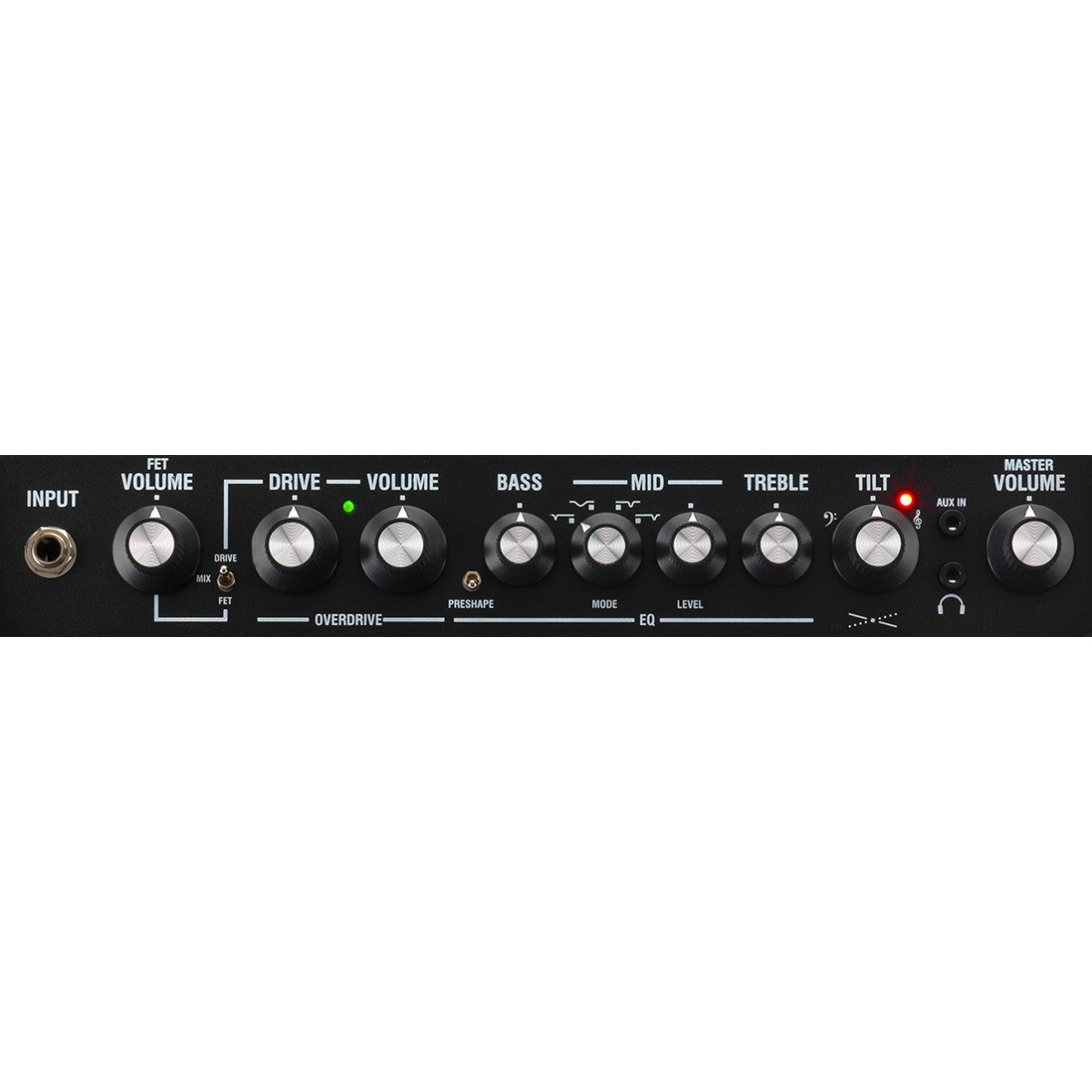 Laney DBF100 detalle del panel – amplificador de bajo | Armonía Musical México