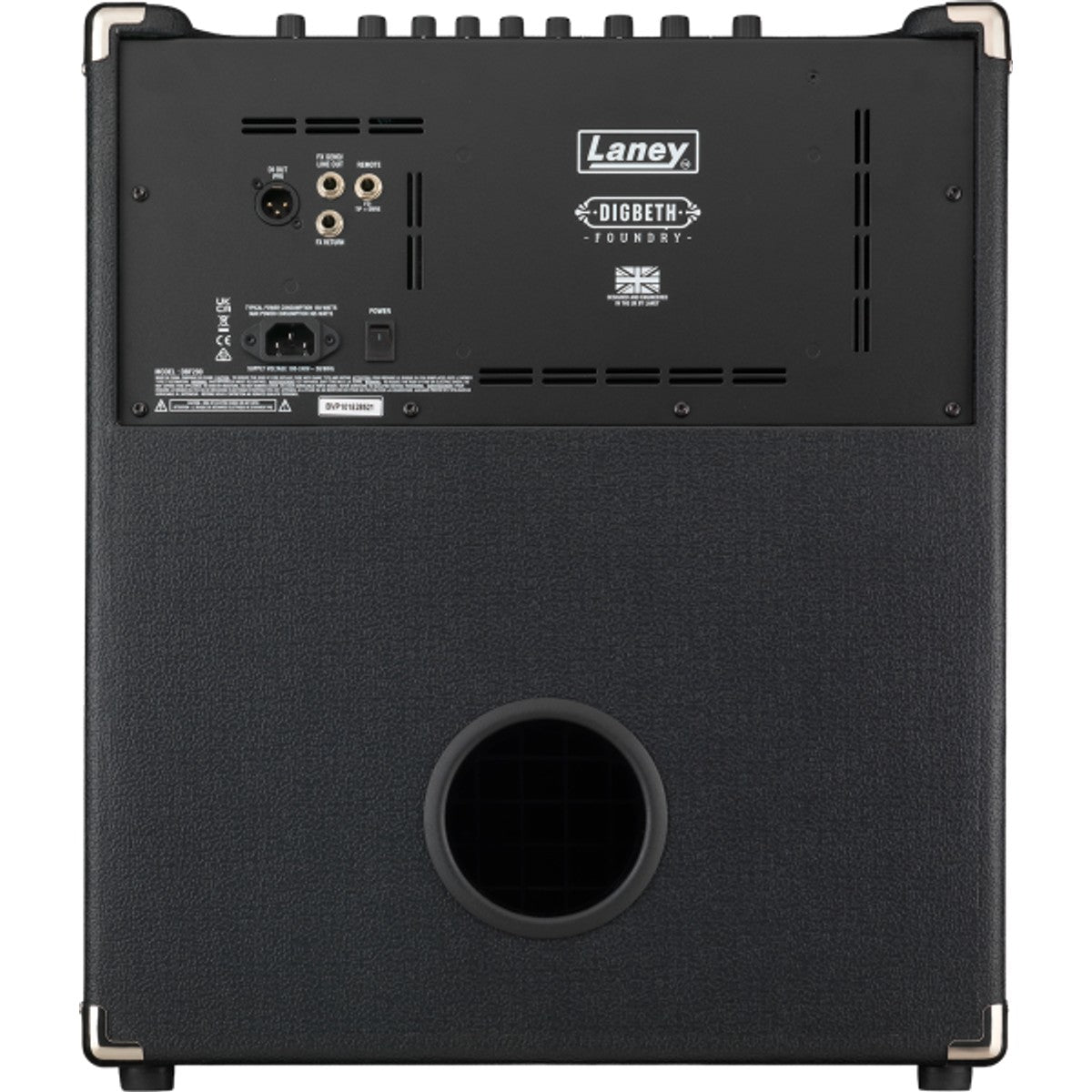 Laney DBF200 vista trasera – amplificador de bajo | Armonía Musical México