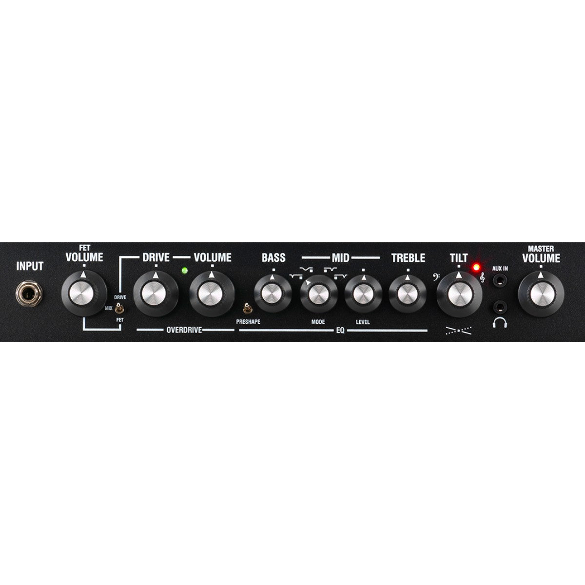Laney DBF200 detalle del panel – amplificador de bajo | Armonía Musical México