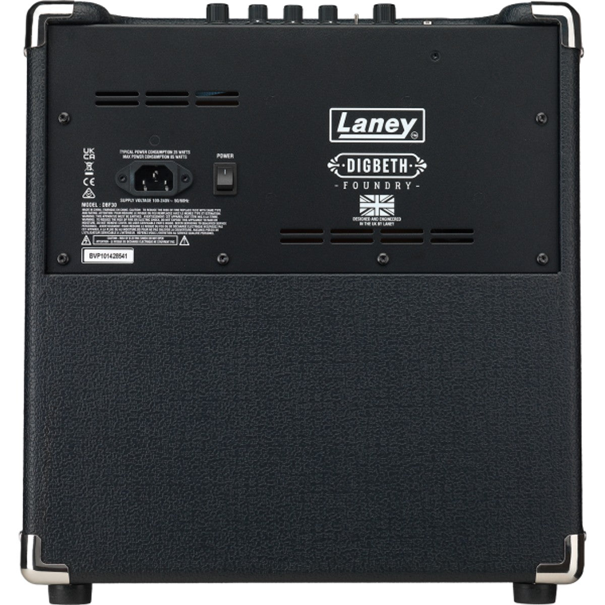 Laney DBF30 vista trasera – amplificador de bajo | Armonía Musical México