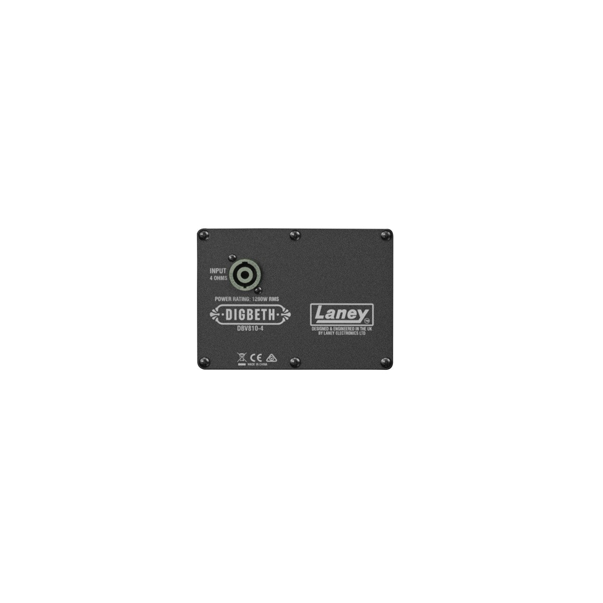 Laney DBV810-4 detalle del panel – gabinete de bajo | Armonía Musical México