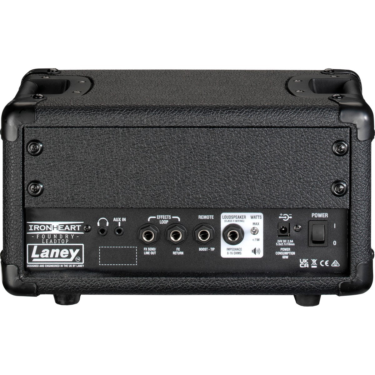Laney IRF-LEADTOP vista trasera – cabezal de guitarra | Armonía Musical México