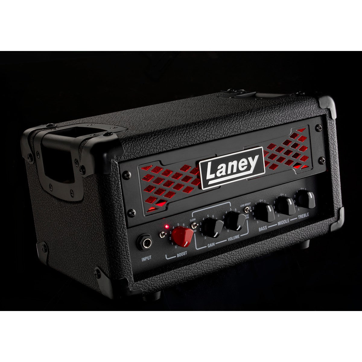 Laney IRF-LEADTOP vista superior – cabezal de guitarra | Armonía Musical México