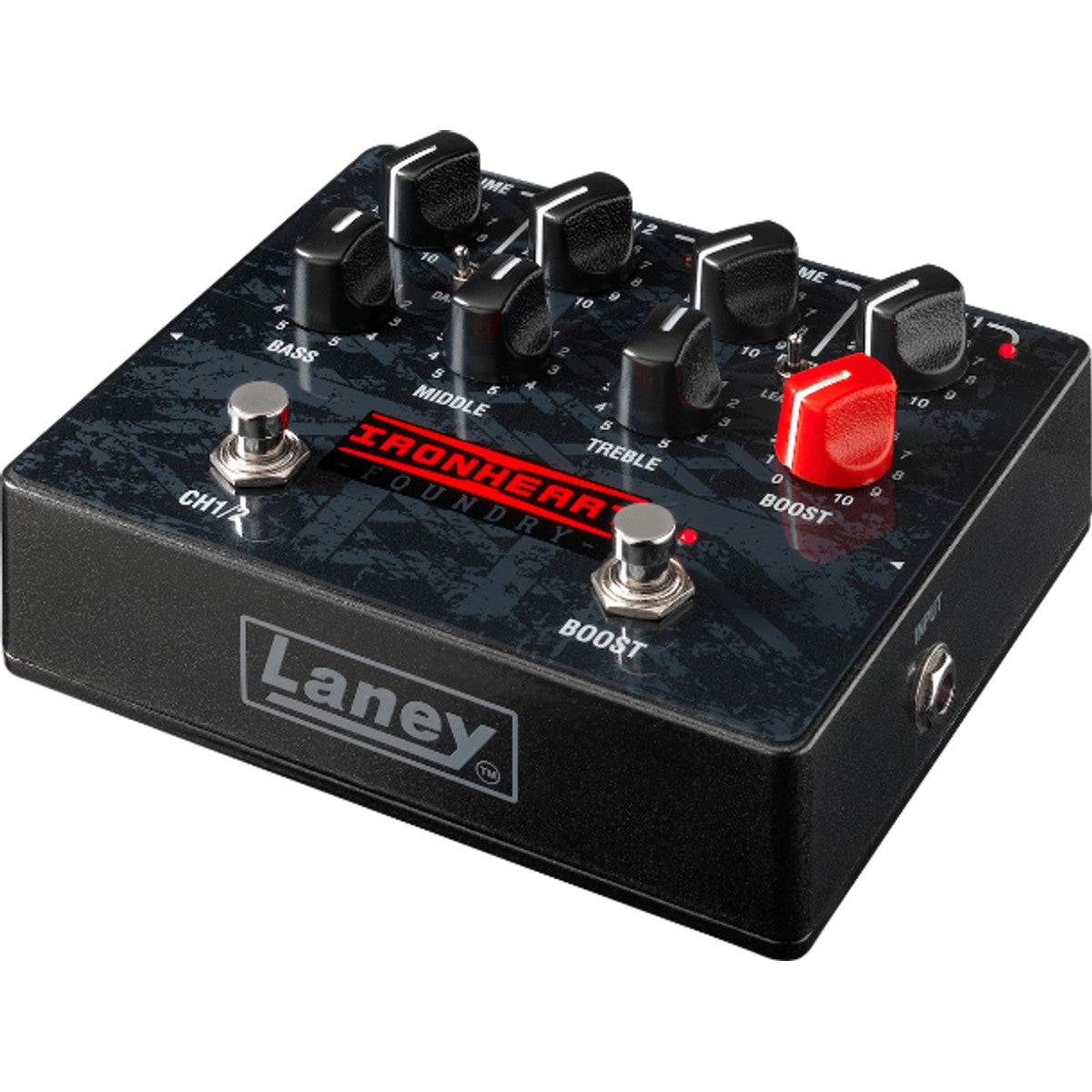 Laney IRF-LOUDPEDAL vista lateral izquierda – amplificador pedal de guitarra | Armonía Musical México