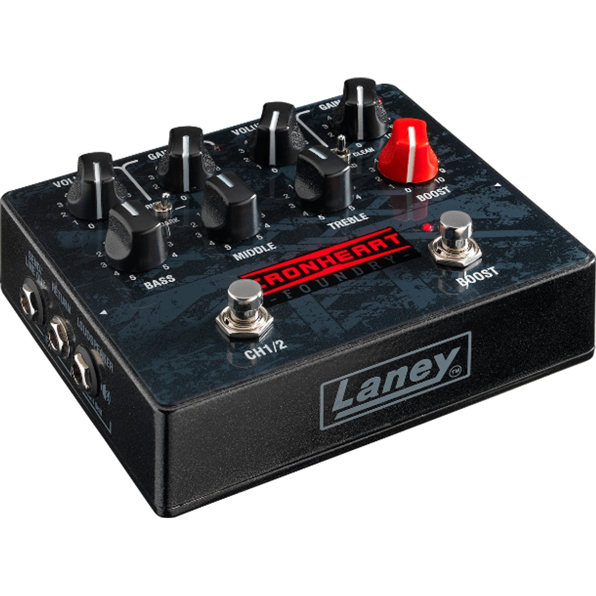 Laney IRF-LOUDPEDAL vista lateral derecha – amplificador pedal de guitarra | Armonía Musical México