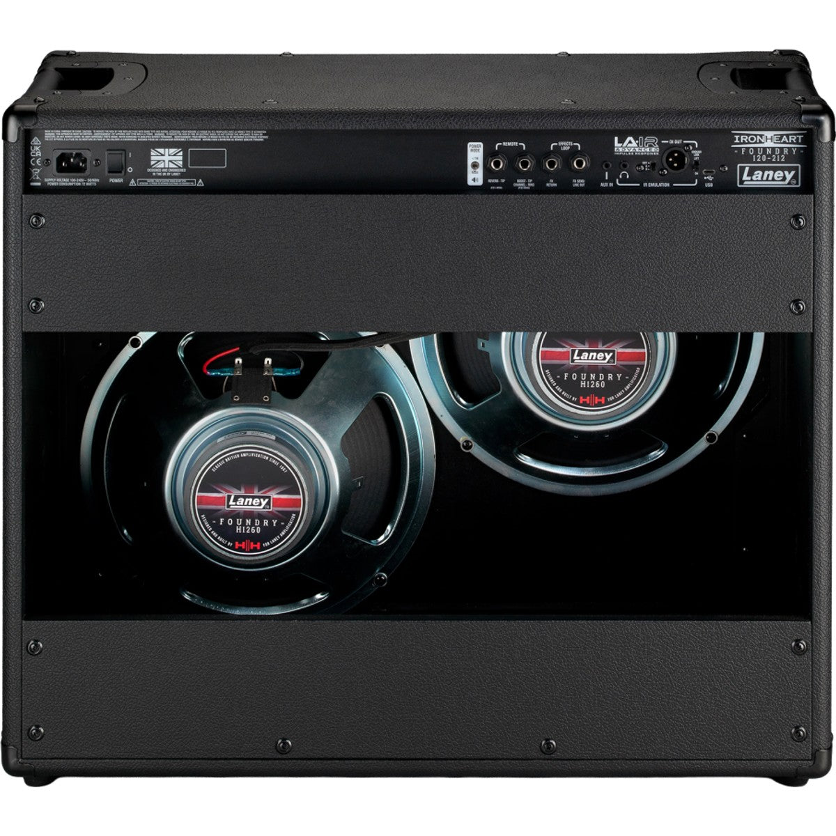 Laney IRF120-212 vista trasera – amplificador de guitarra | Armonía Musical México