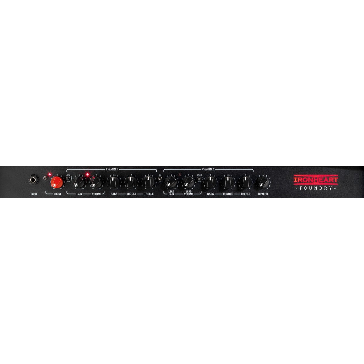 Laney IRF120-212 detalle del panel – amplificador de guitarra | Armonía Musical México
