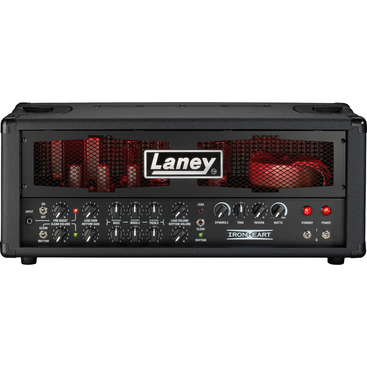 Laney IRT120H vista frontal – cabezal de guitarra | Armonía Musical México