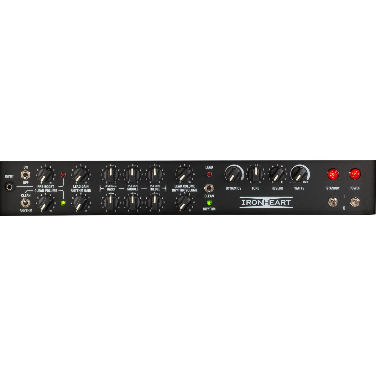 Laney IRT120H detalle del panel – cabezal de guitarra | Armonía Musical México