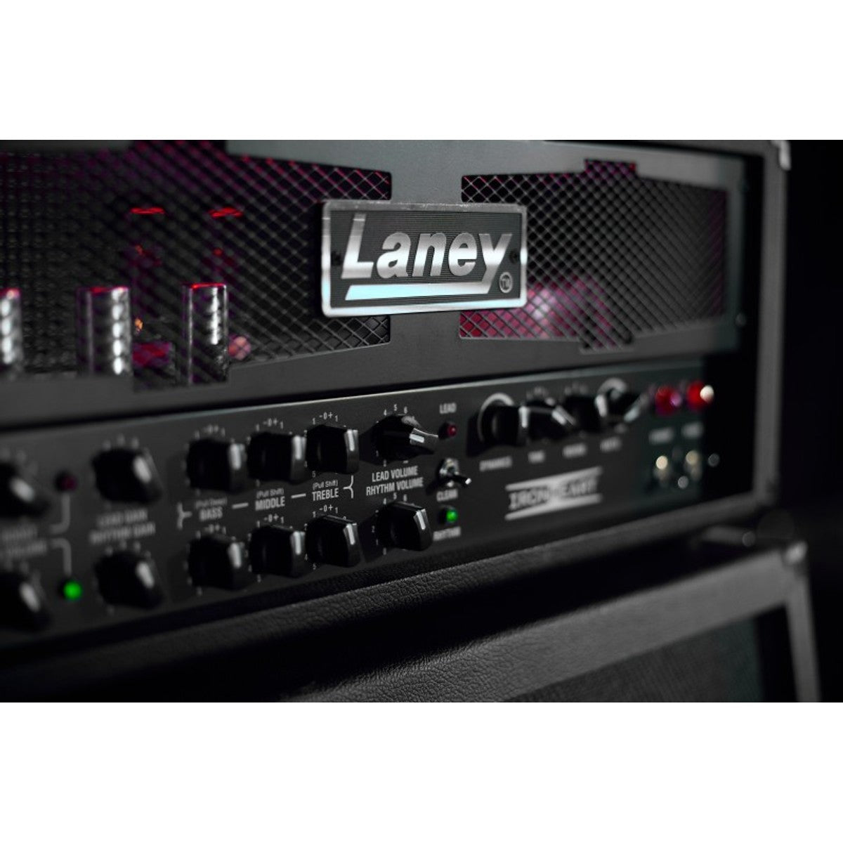 Laney IRT60H detalle – cabezal de guitarra | Armonía Musical México