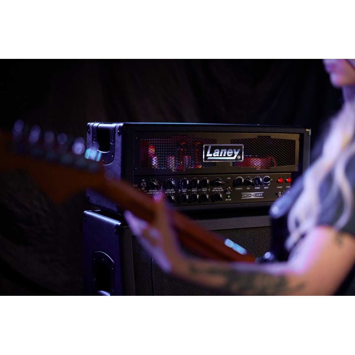 Laney IRT60H detalle – cabezal de guitarra | Armonía Musical México