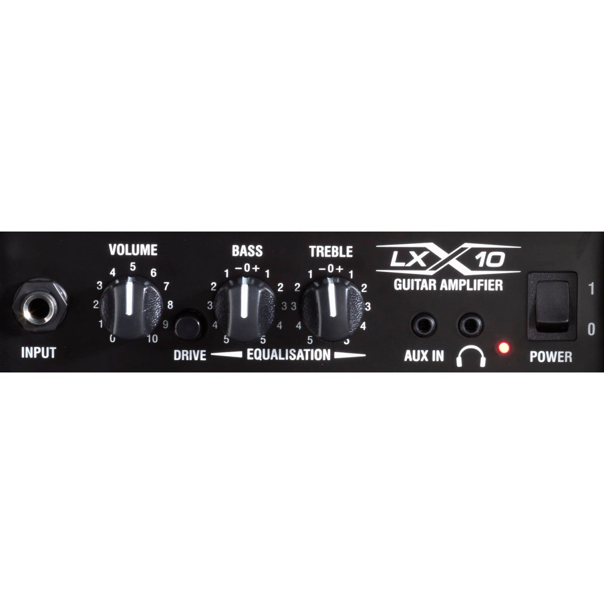 Laney LX10 detalle del panel – amplificador de guitarra | Armonía Musical México