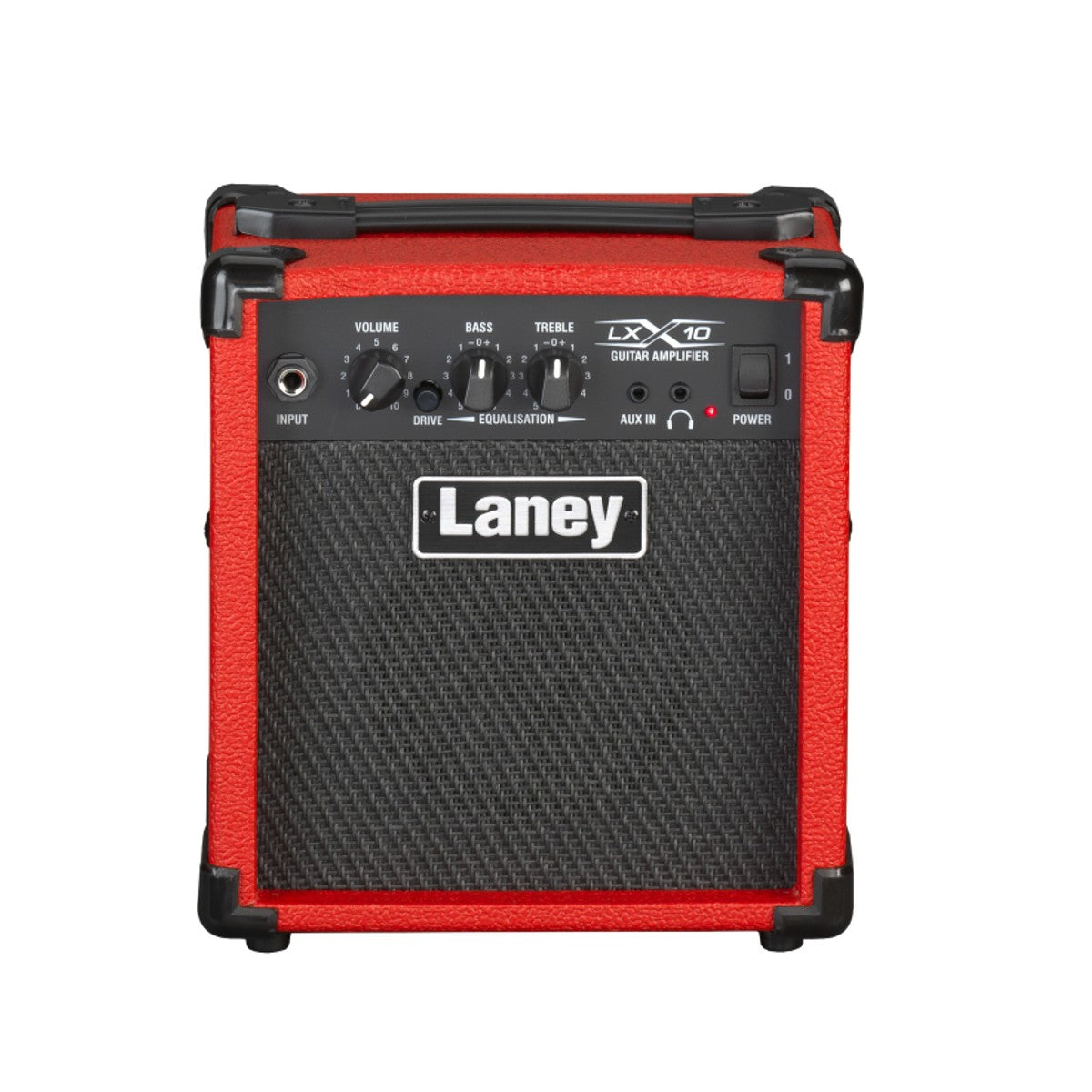 Laney LX10-RED vista frontal – amplificador de guitarra | Armonía Musical México