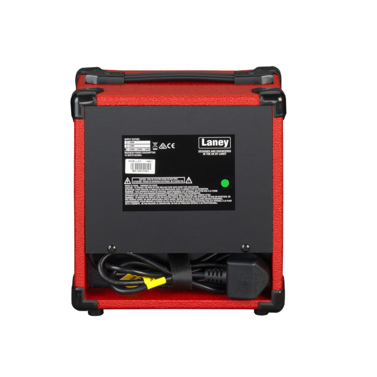 Laney LX10-RED vista trasera – amplificador de guitarra | Armonía Musical México