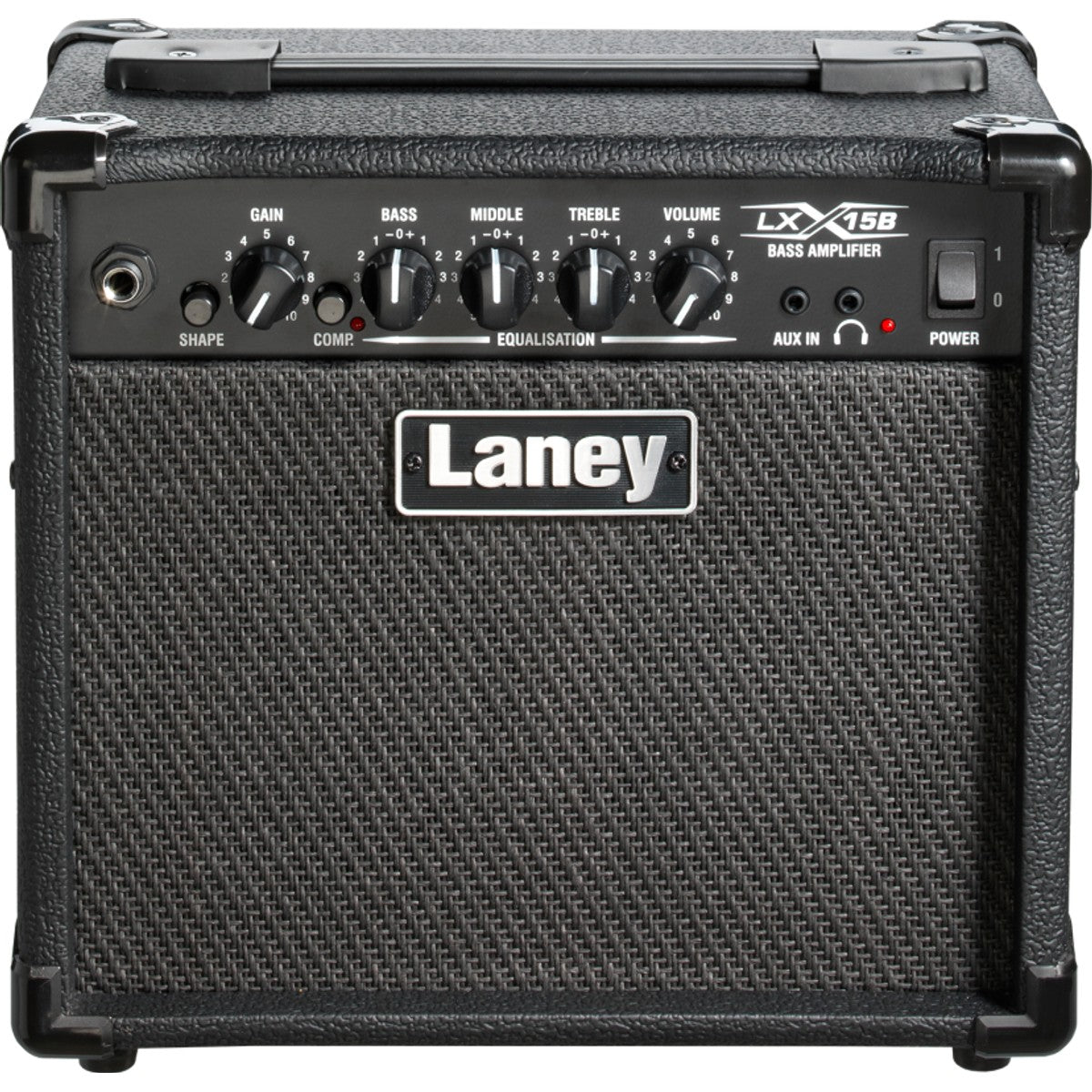 Laney LX15B vista frontal – amplificador de bajo | Armonía Musical México