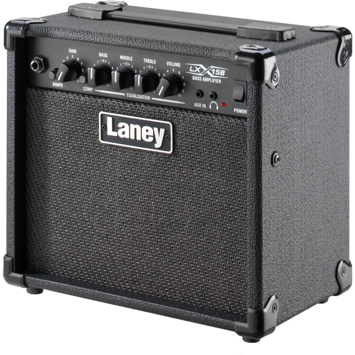 Laney LX15B vista lateral izquierda – amplificador de bajo | Armonía Musical México