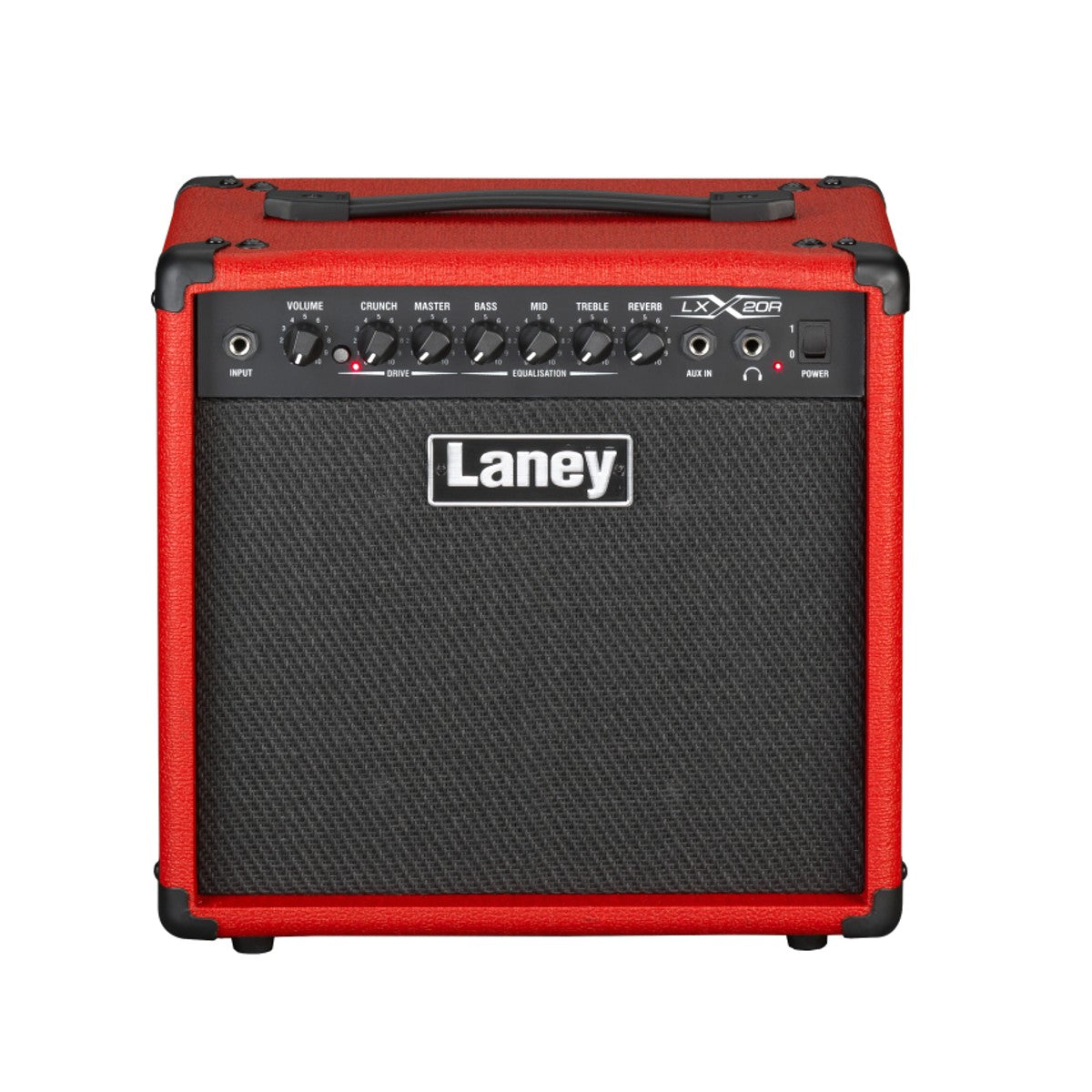 Laney LX20R-RED vista frontal – amplificador de guitarra | Armonía Musical México