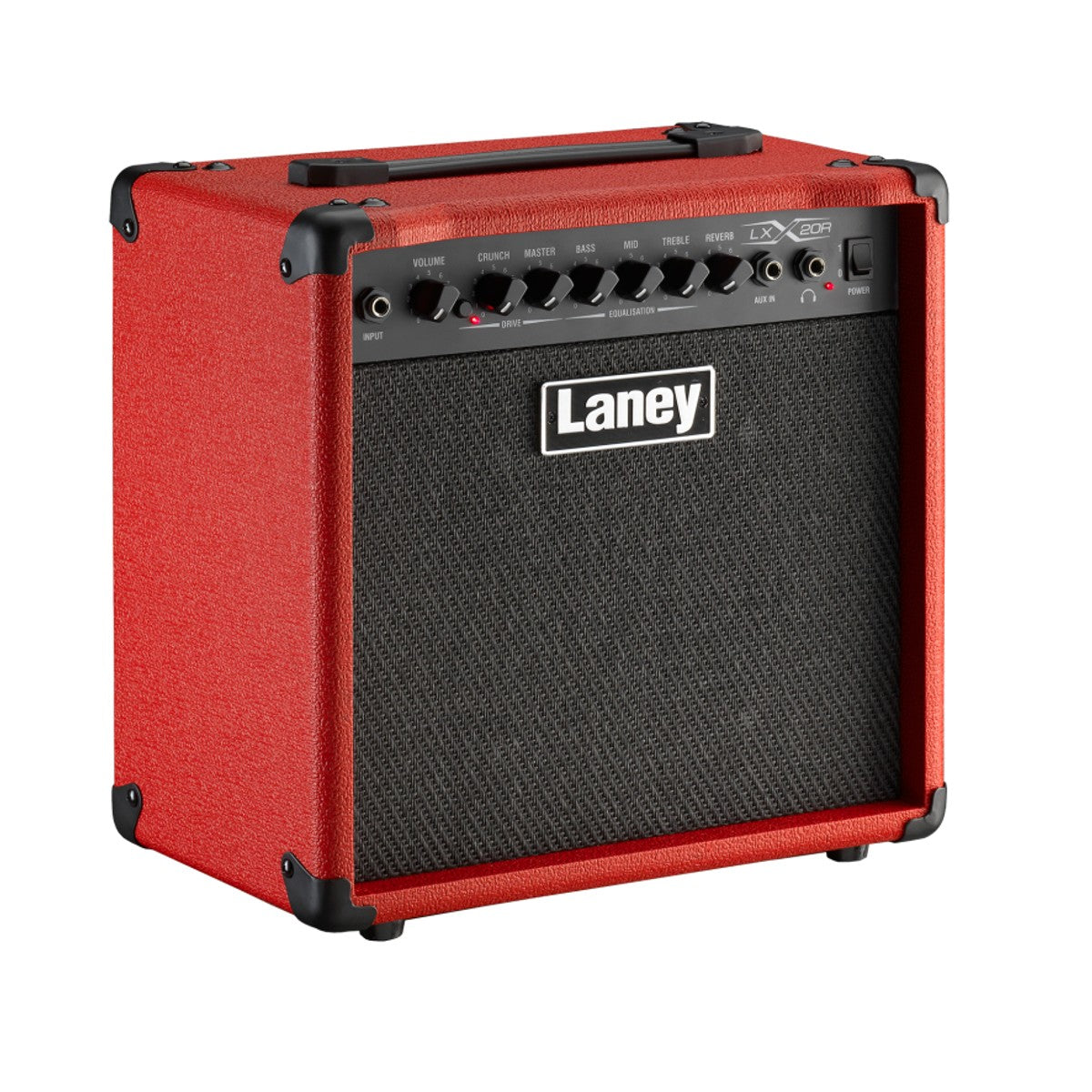 Laney LX20R-RED vista lateral derecha – amplificador de guitarra | Armonía Musical México
