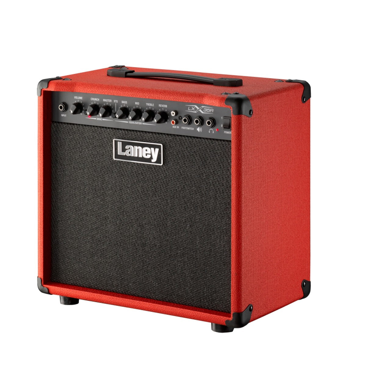 Laney LX35R-RED vista lateral izquierda – amplificador de guitarra | Armonía Musical México
