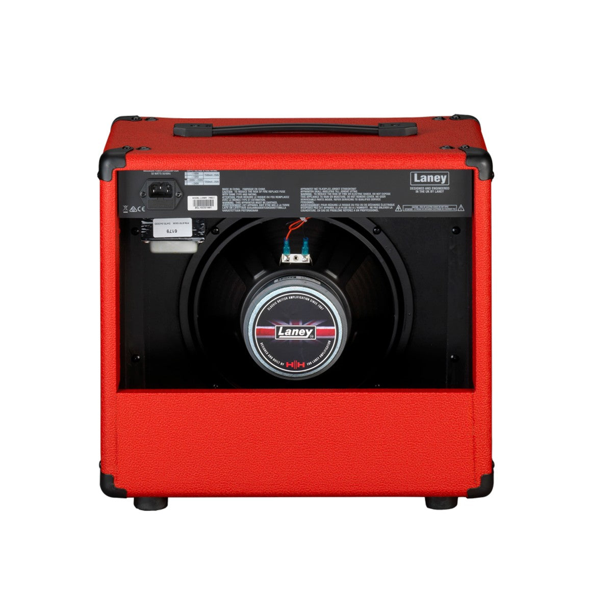 Laney LX35R-RED vista trasera – amplificador de guitarra | Armonía Musical México