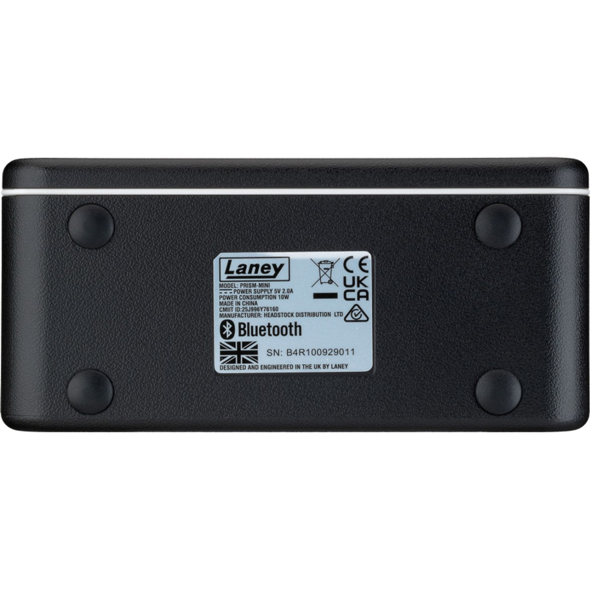 Laney PRISM-MINI-BK vista inferior – amplificador de guitarra | Armonía Musical México