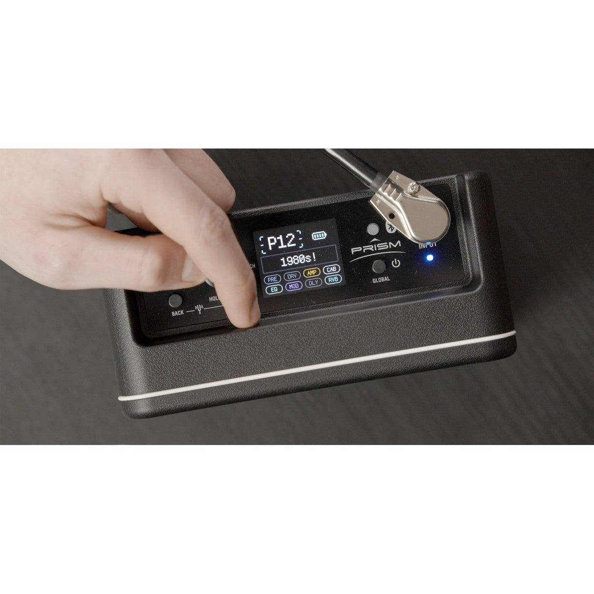 Laney PRISM-MINI-BK detalle – amplificador de guitarra | Armonía Musical México
