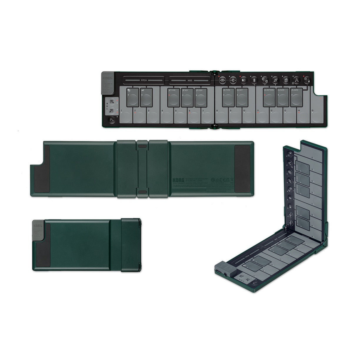 Korg nanoKEY Fold 25 Teclas Blanco detalle panel | Armonía Musical México
