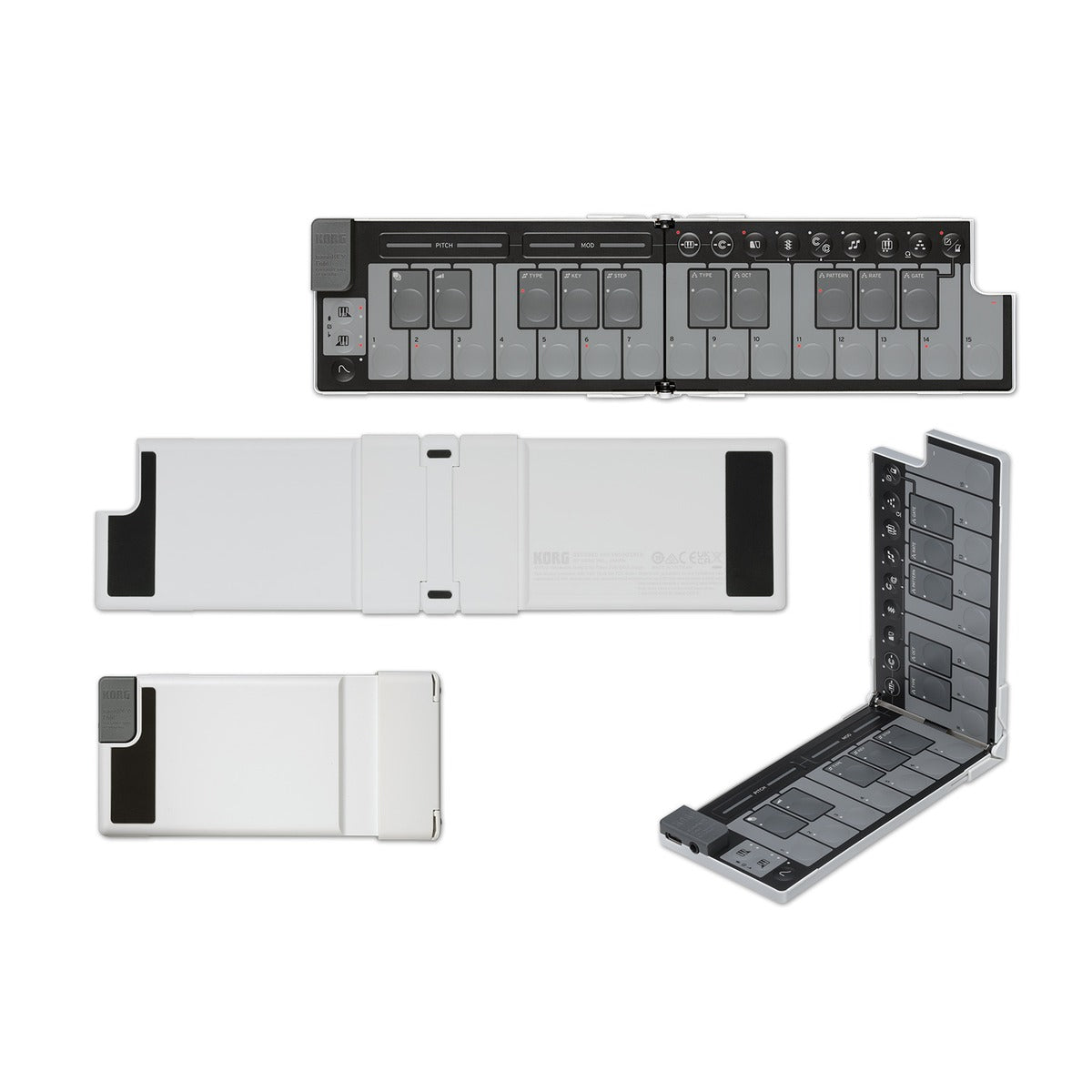 Korg nanoKEY Fold 25 Teclas Blanco detalle cuerpo | Armonía Musical México