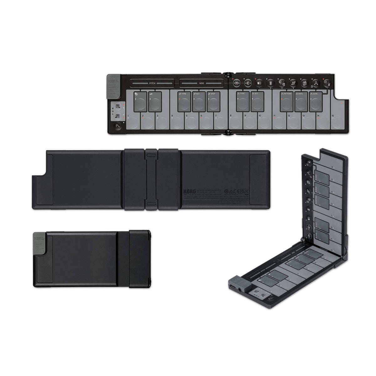 Korg nanoKEY Fold 25 Teclas Blanco vista completa | Armonía Musical México