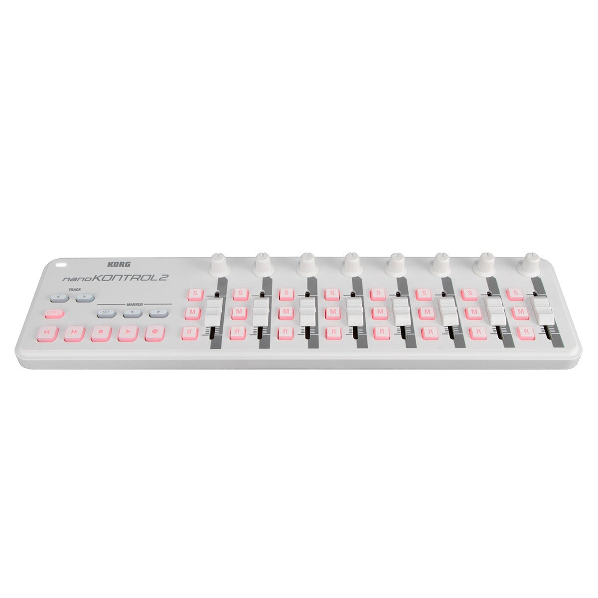 Korg nanoKONTROL2 Blanco vista frontal producto | Armonía Musical México