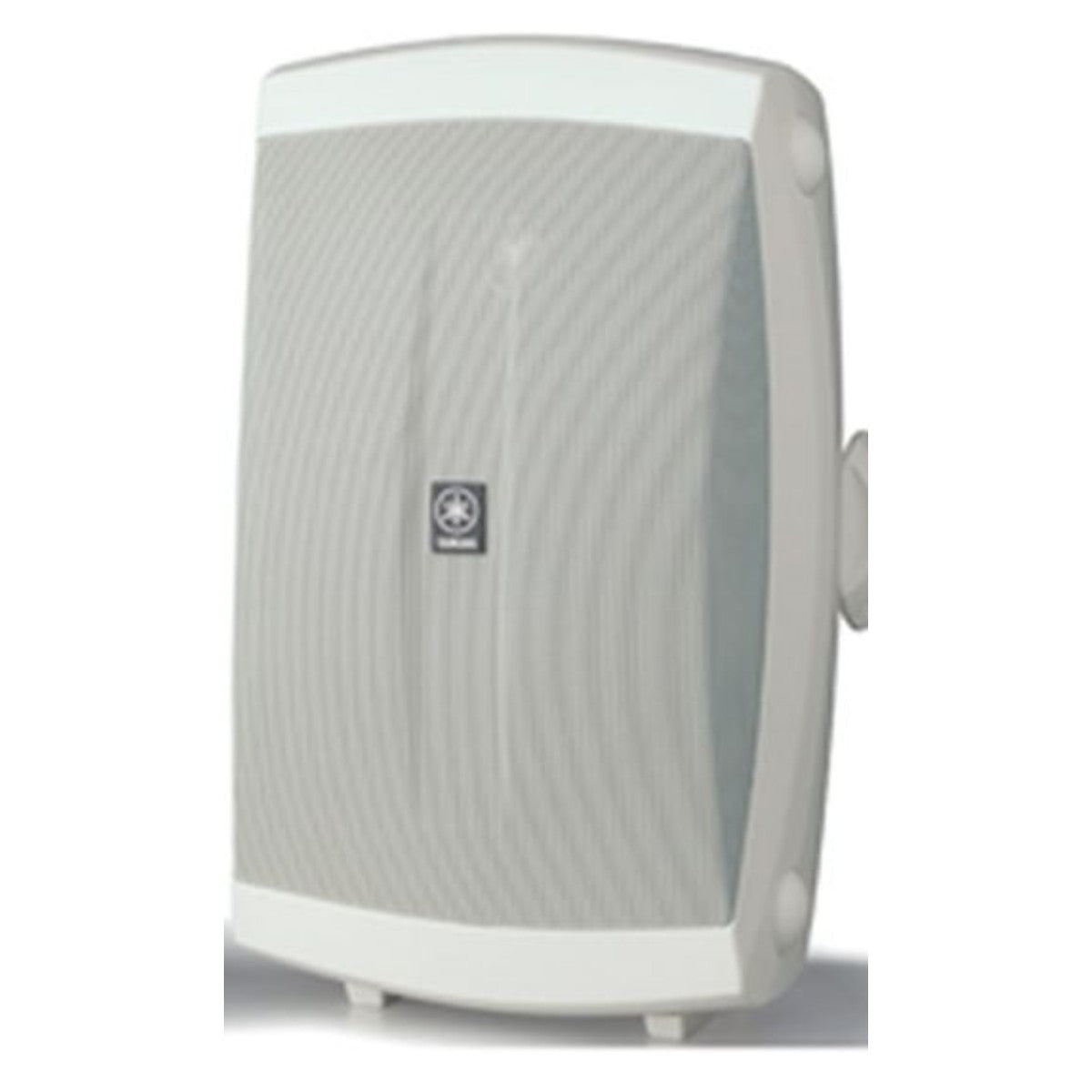 Bocina Yamaha NS-AW350W intemperie par blanco blanco vista lateral perfil | Armonía Musical México